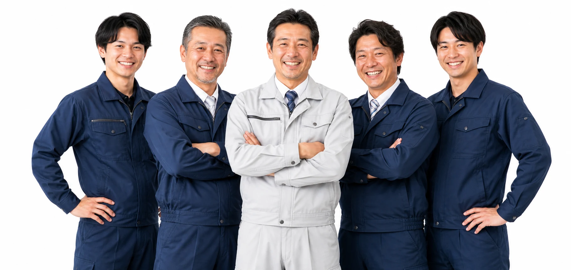熊本の住宅工事に対応する5名の地元職人